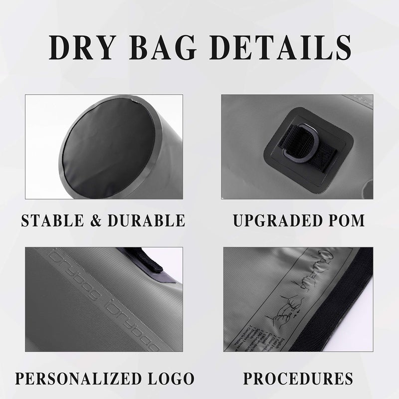 IDRYBAG Dry Bag for Kayaking Waterproof 2L/5L/10L/15L/20L, Small Dry Sack Waterproof Bag for Boating - Image 2